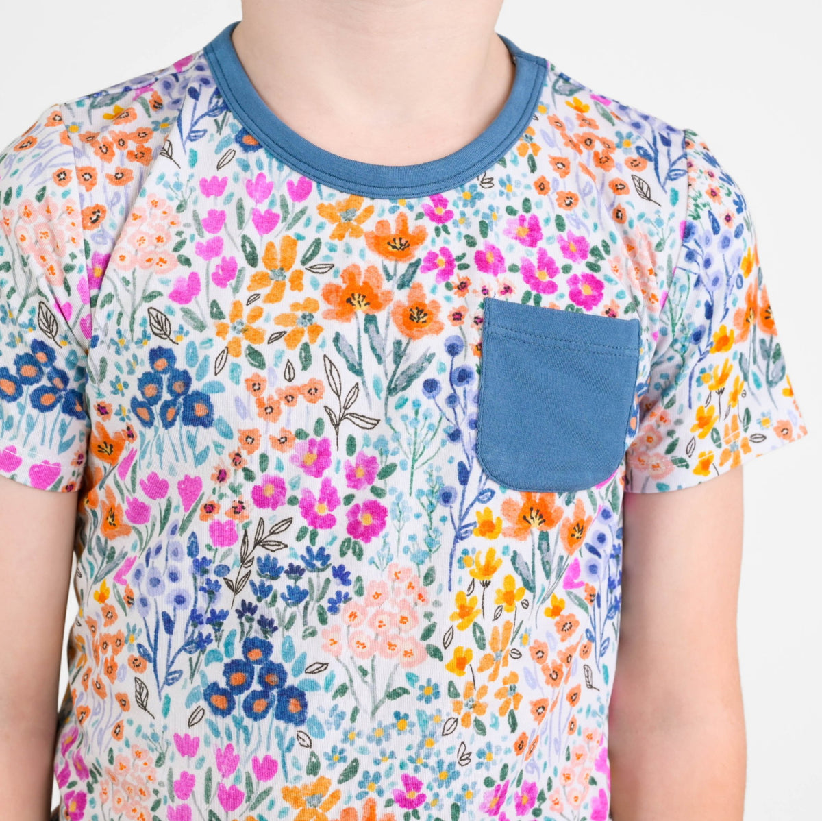 Whispering Wildflowers Kids' Short Sleeve T-shirt - Jammie Session