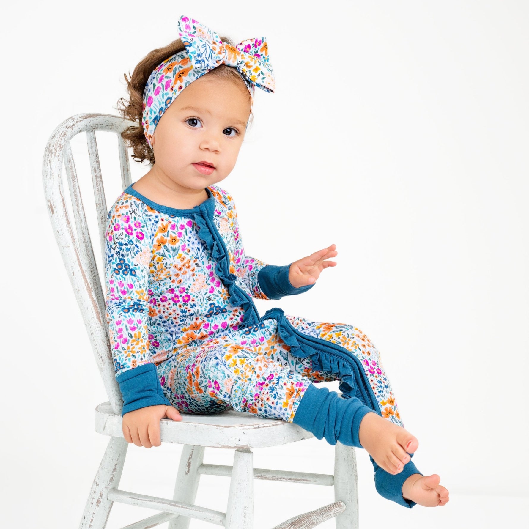 Whispering Wildflowers Ruffle Romper - Jammie Session