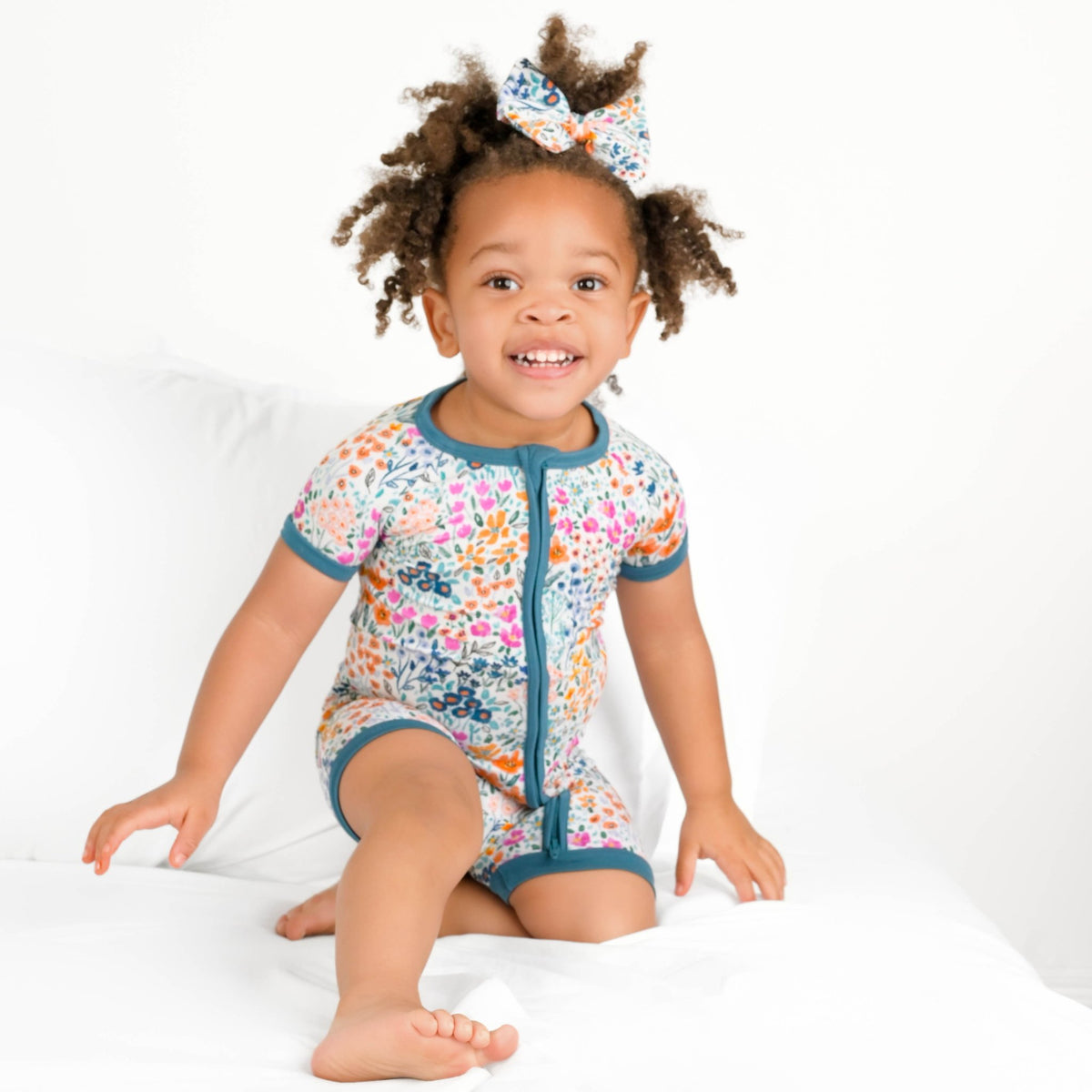 Whispering Wildflowers Short Sleeve Romper - Jammie Session