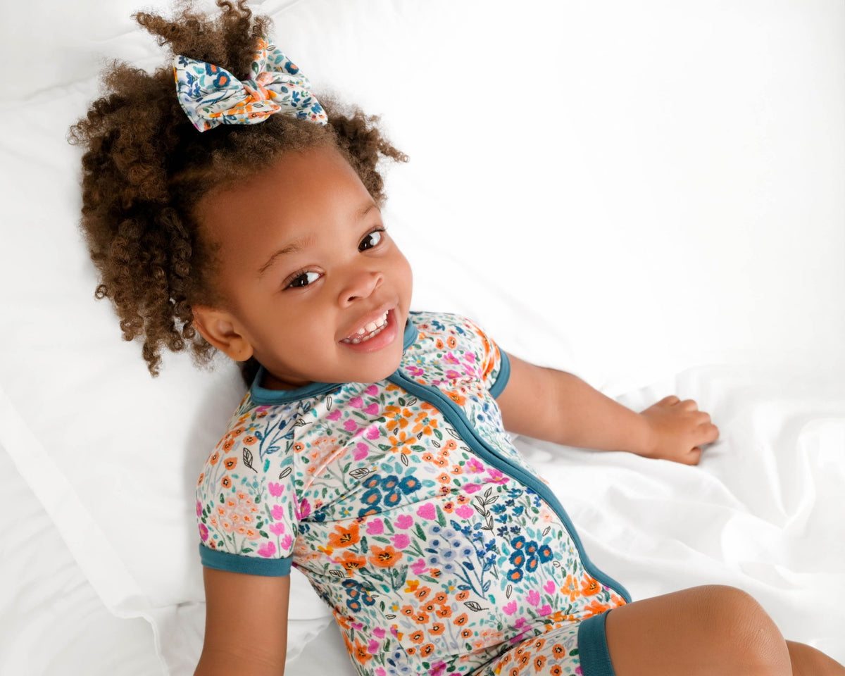 Whispering Wildflowers Short Sleeve Romper - Jammie Session
