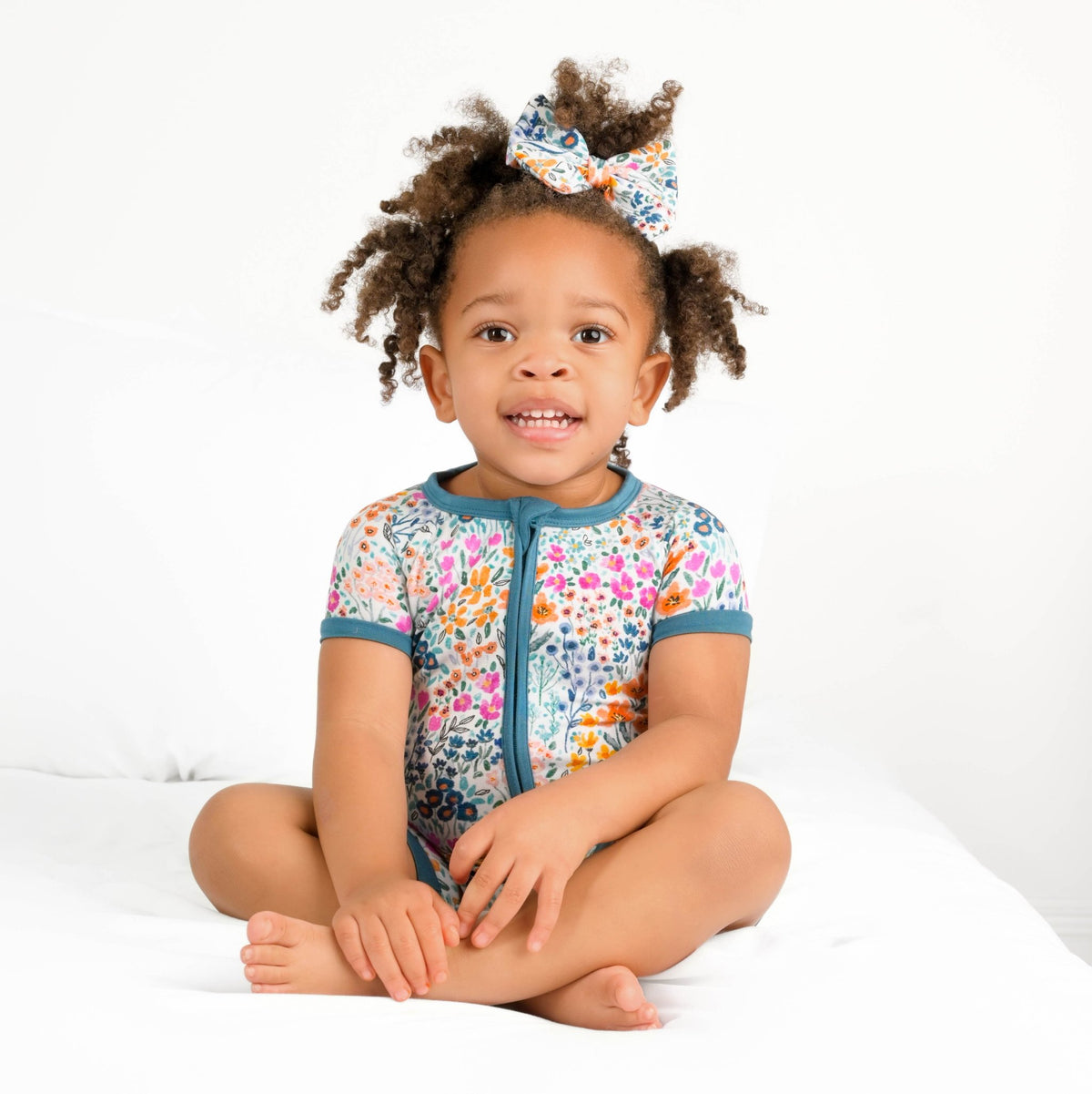 Whispering Wildflowers Short Sleeve Romper - Jammie Session