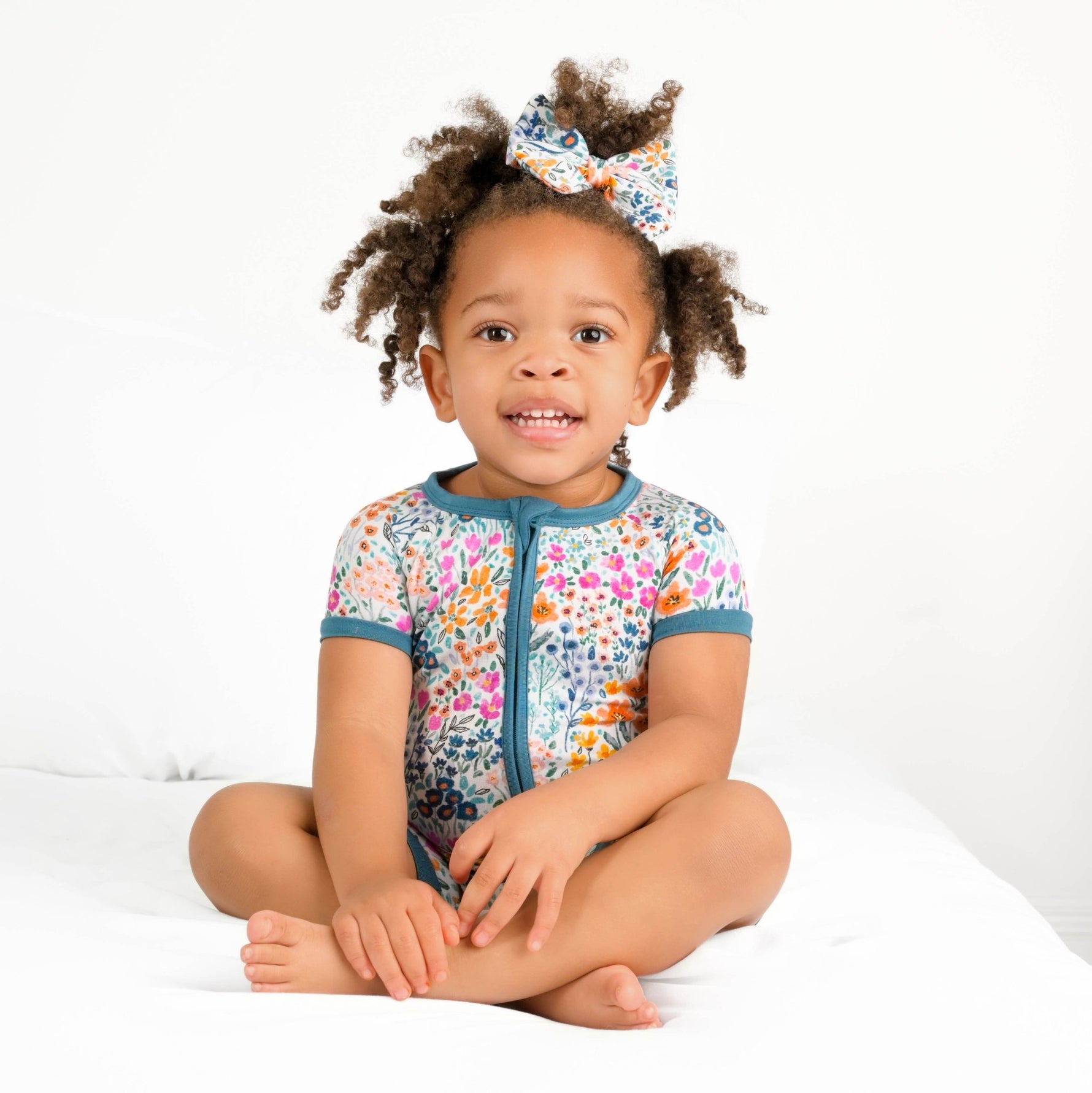 Whispering Wildflowers Short Sleeve Romper - Jammie Session