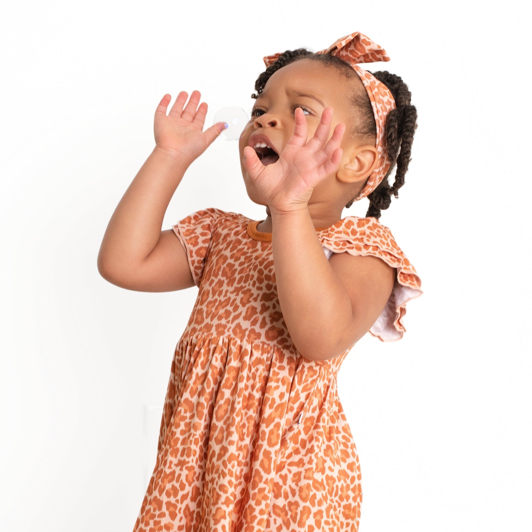 Wild One Short Sleeve Big Kid Twirl Dress - Jammie Session