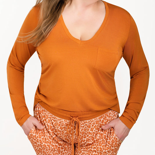 Wild One Women's Solid Long Sleeve Shirt - Jammie Session