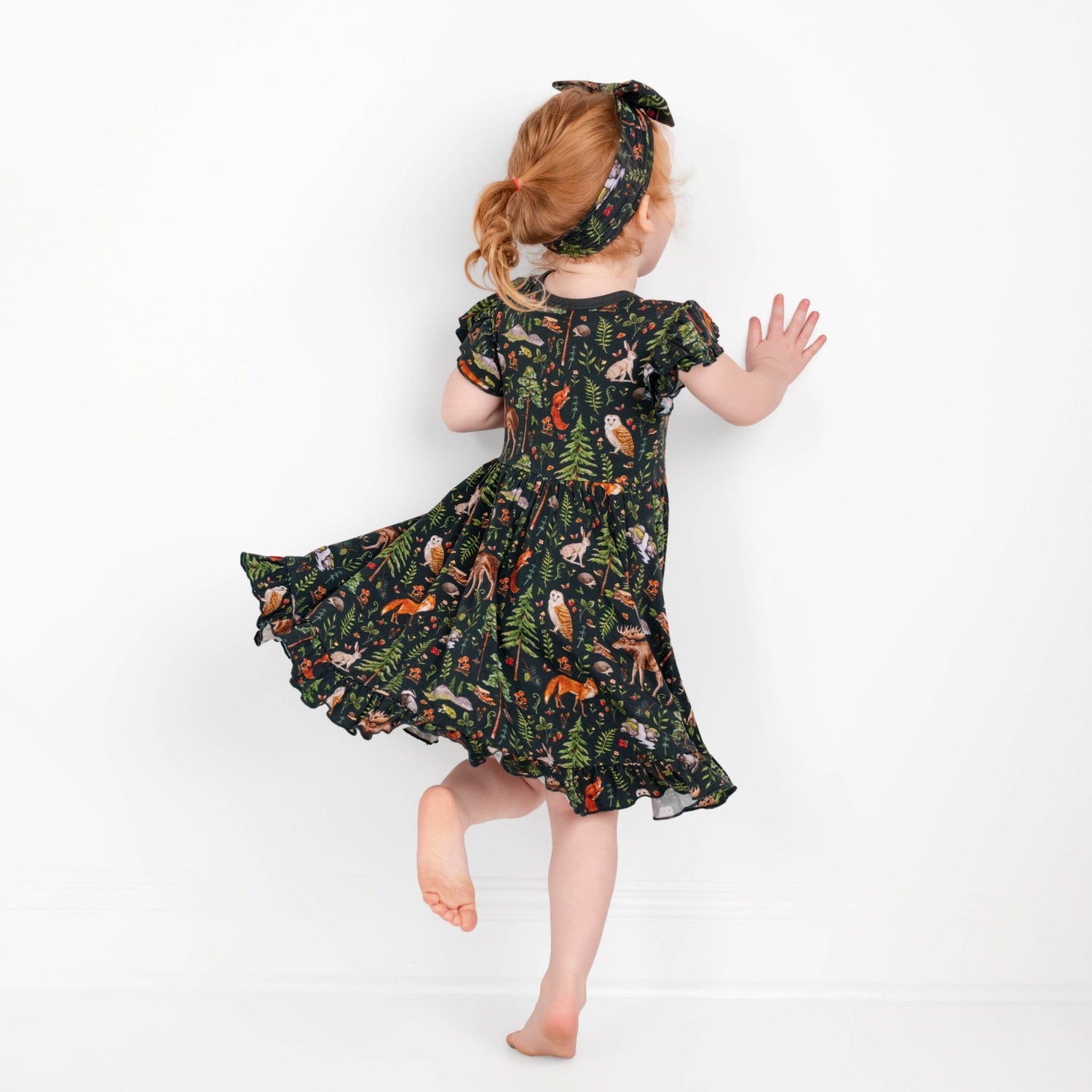 Wood You Be My Friend Big Kid Twirl Dress - Jammie Session