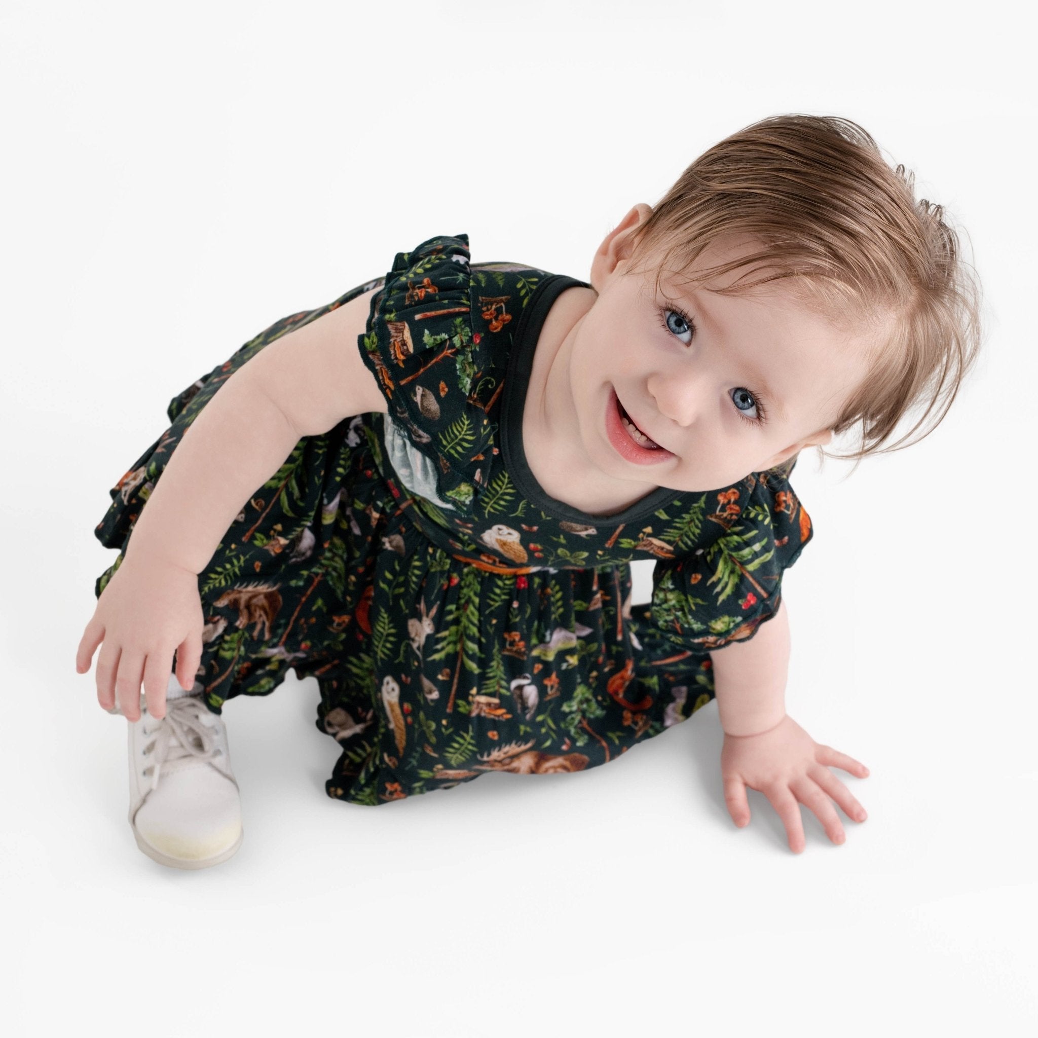 Wood You Be My Friend Bodysuit Twirl Dress - Jammie Session