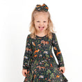 Load image into Gallery viewer, Wood you be my friend Long Sleeve Big Kid Twirl Dress - Jammie Session
