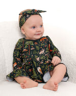 Wood you be my friend Long Sleeve Bodysuit Twirl Dress - Jammie Session