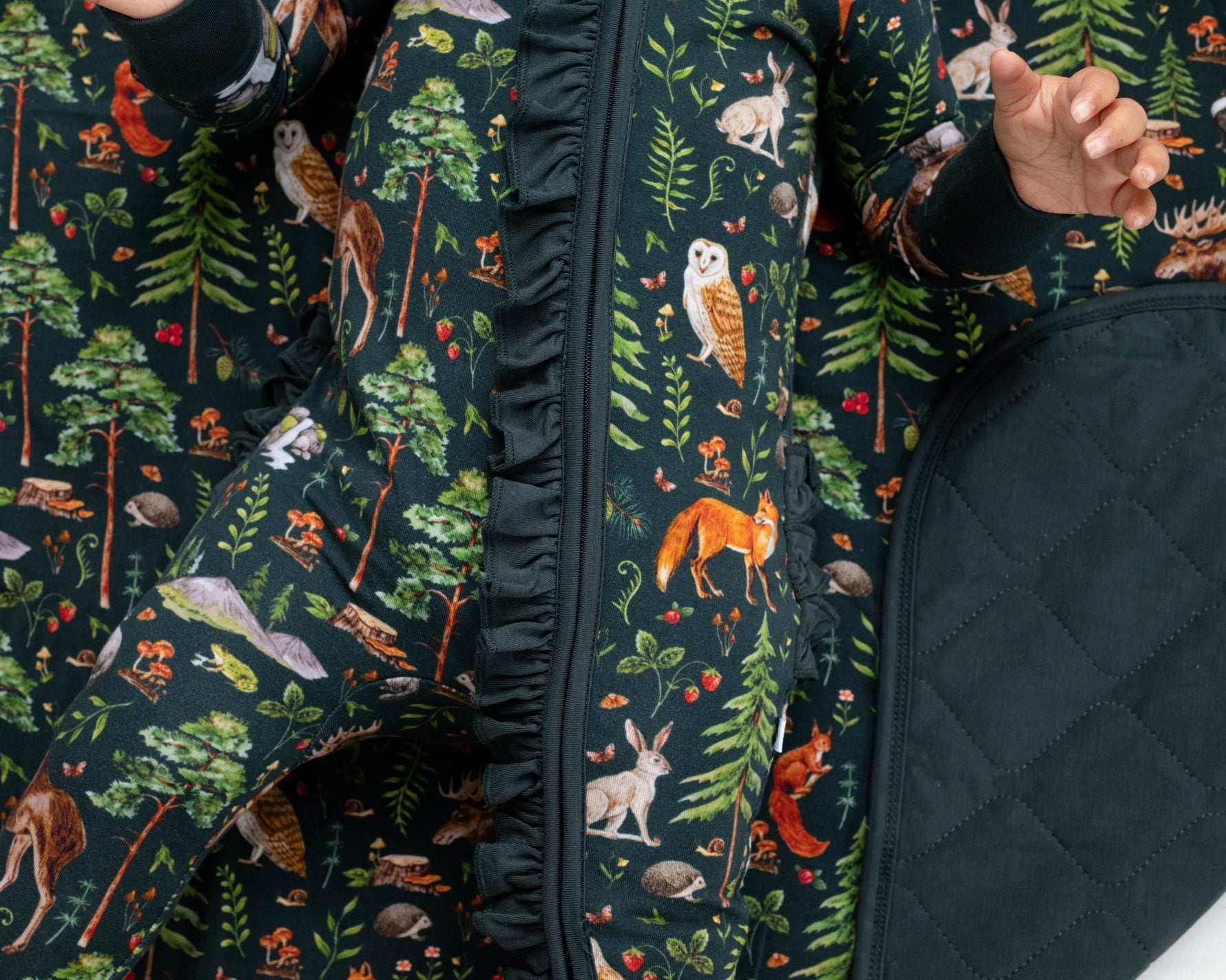 Wood You Be My Friend Ruffle Romper - Jammie Session