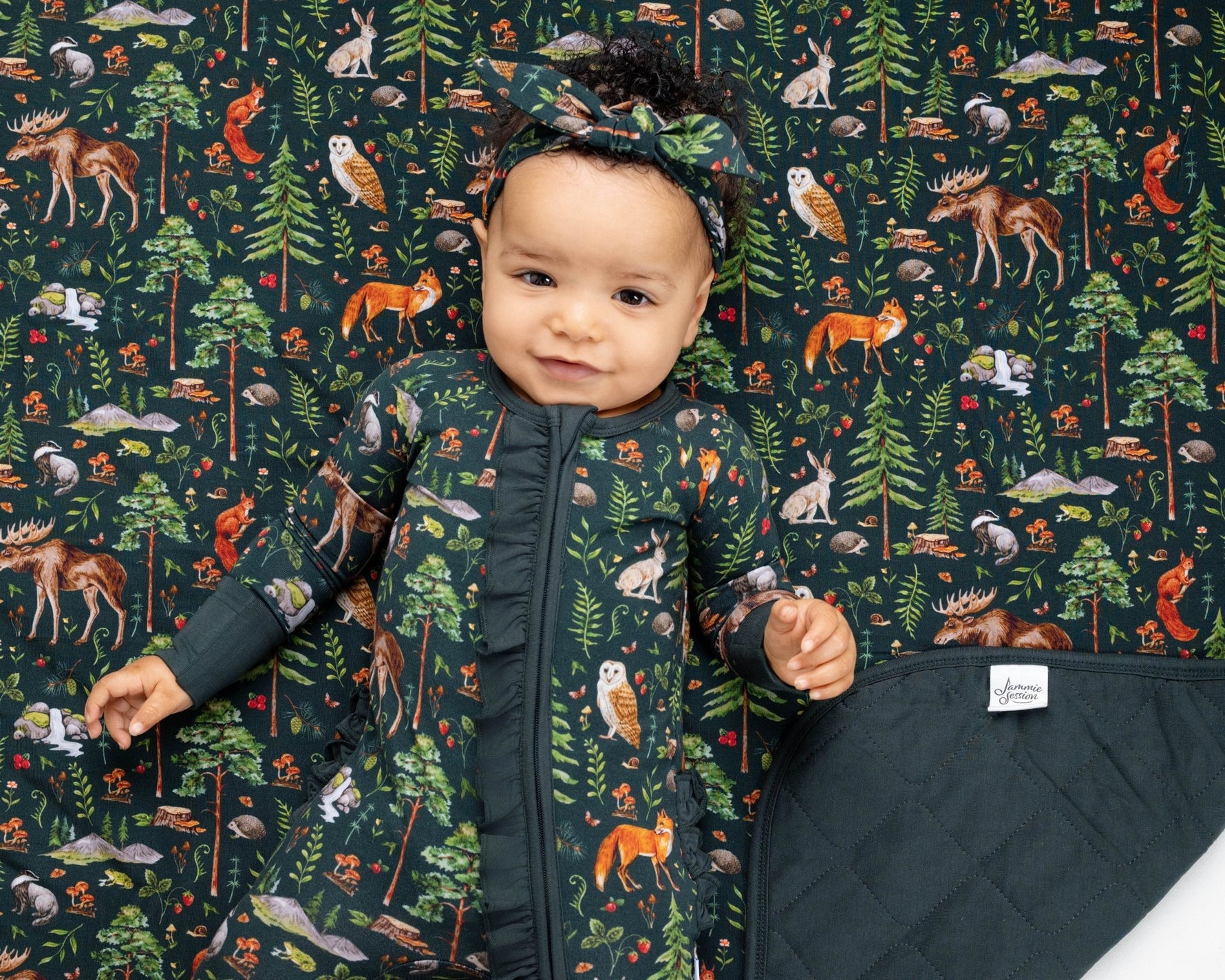 Wood You Be My Friend Ruffle Romper - Jammie Session