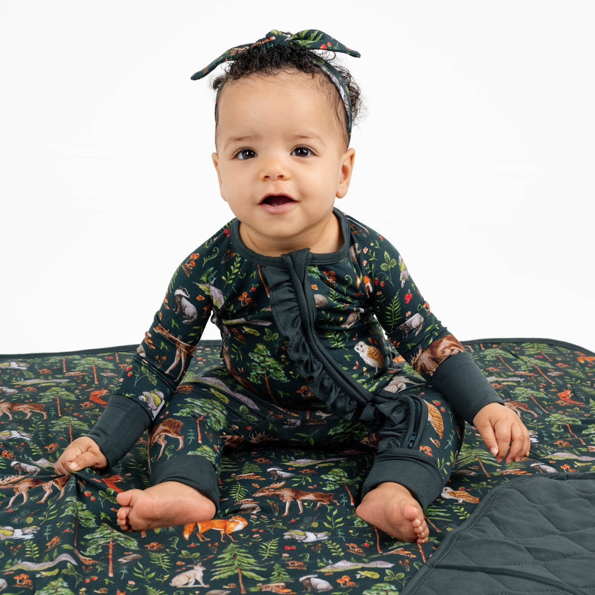 Wood You Be My Friend Ruffle Romper - Jammie Session