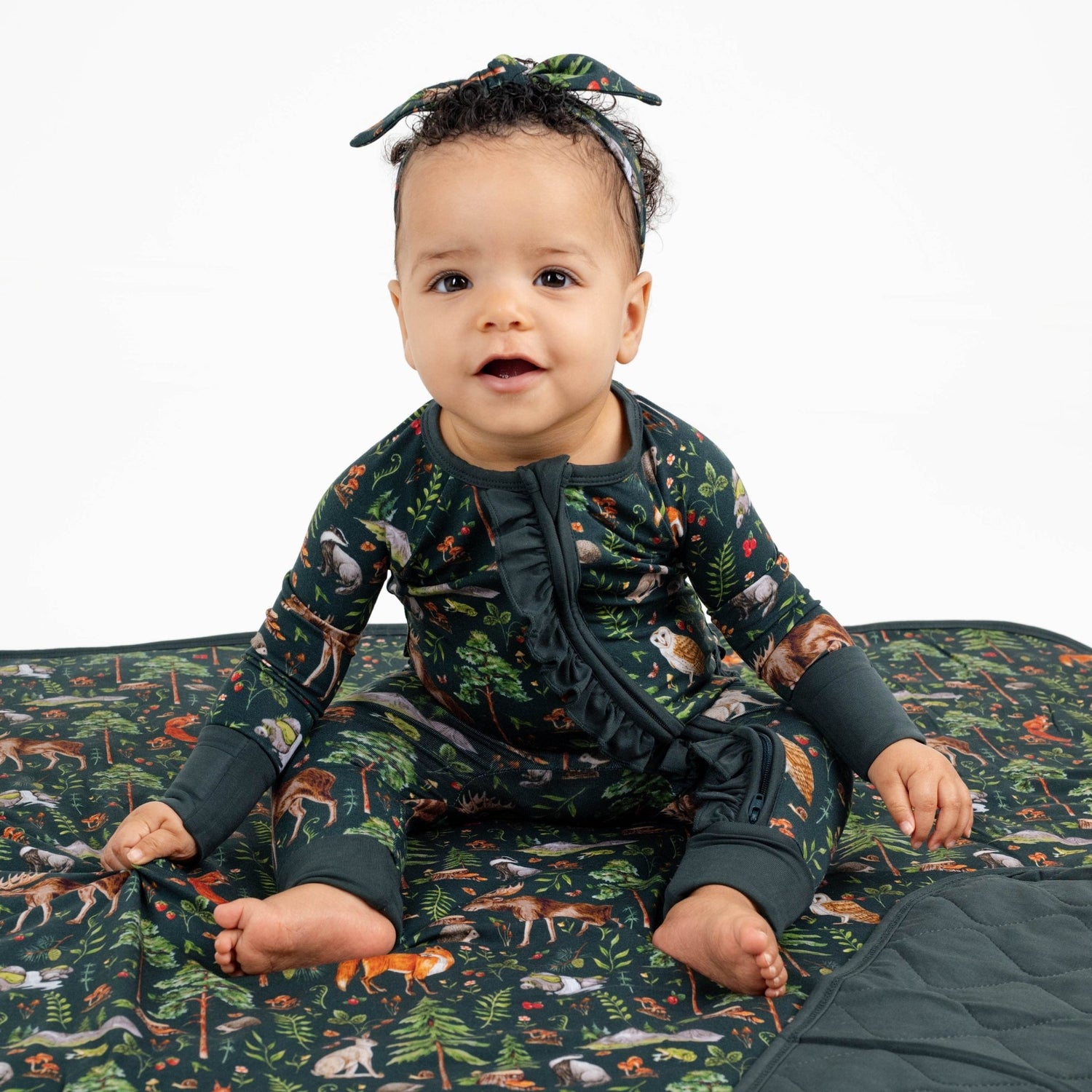 Wood You Be My Friend Ruffle Romper - Jammie Session