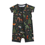 Wood You Be My Friend Short Sleeve Romper - Jammie Session
