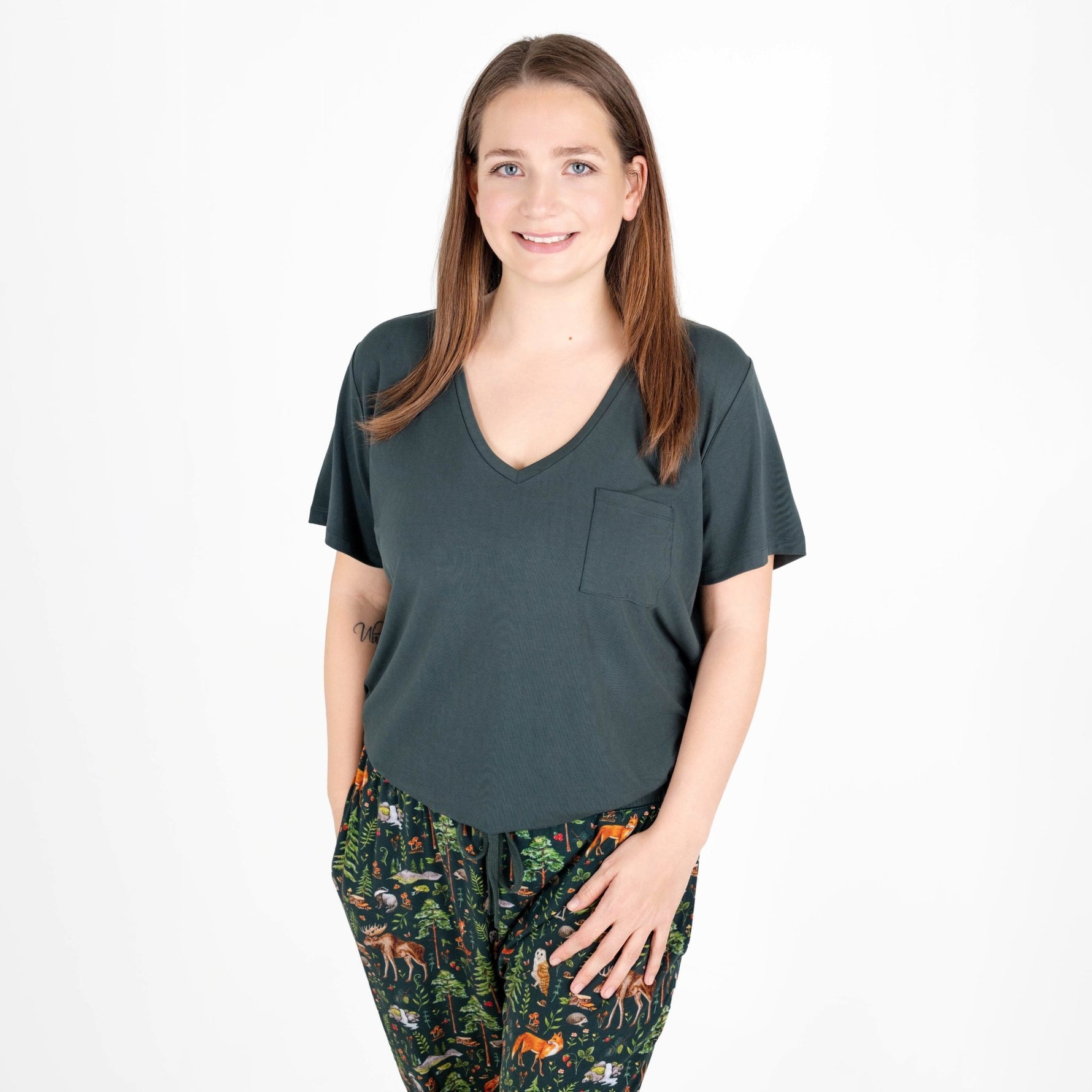 Wood You Be My Friend Women's Solid Short Sleeve T-shirt - Jammie Session