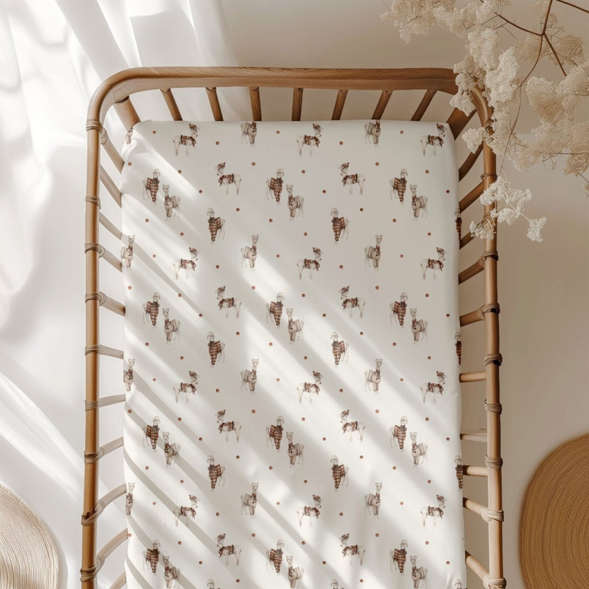 Wooly Sleepy TENCEL™ Modal Crib Sheet - Jammie Session