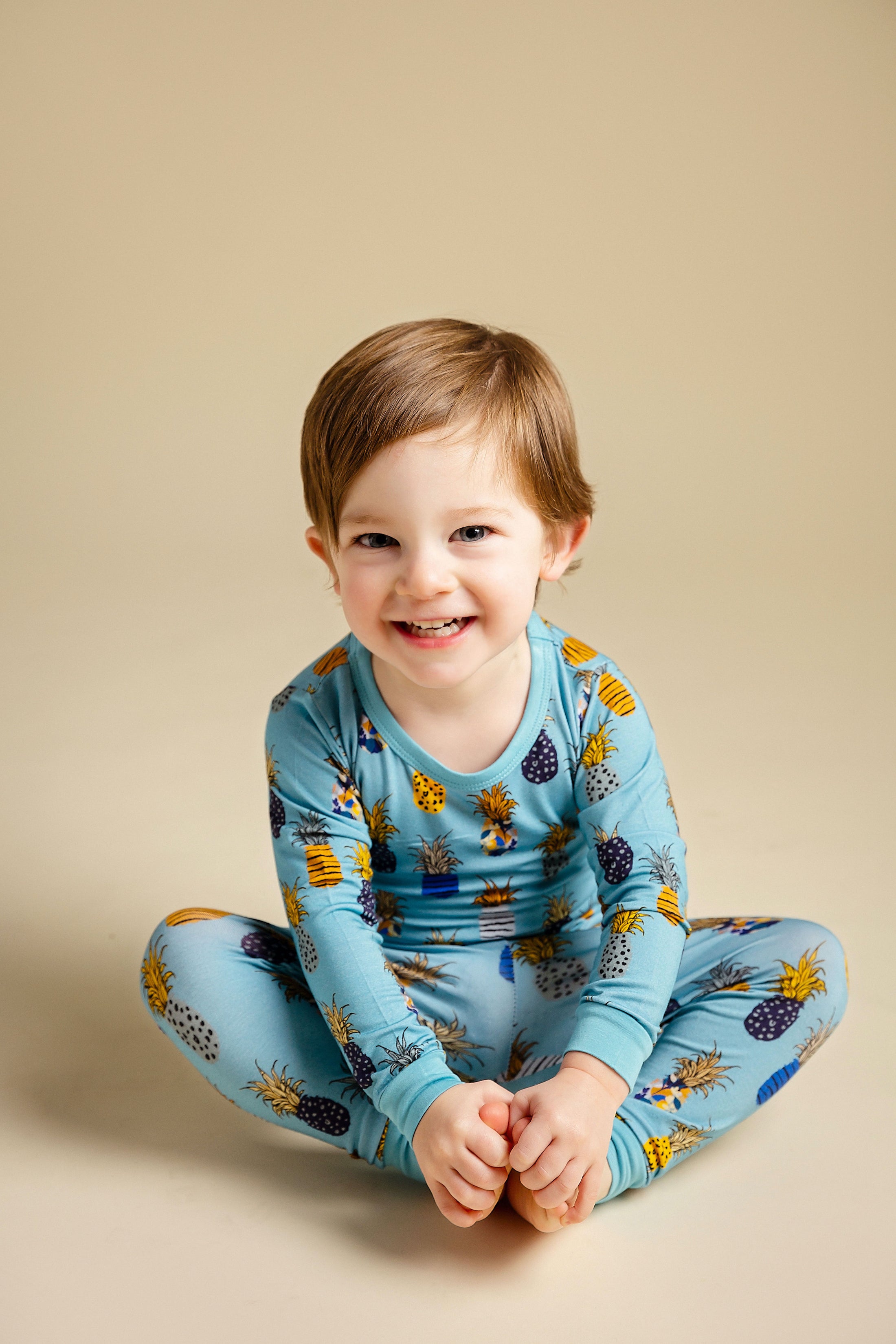 Caught In The Rain (Pineapple) Long Sleeve PJ's BDLJ