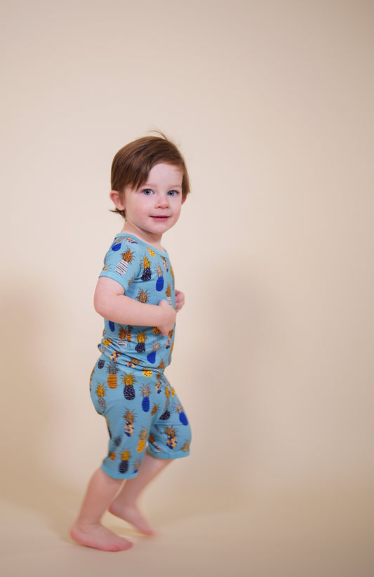Caught In The Rain (Pineapple) Short Set BDLJ