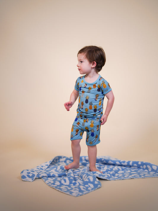 Caught In The Rain (Pineapple) Short Set BDLJ
