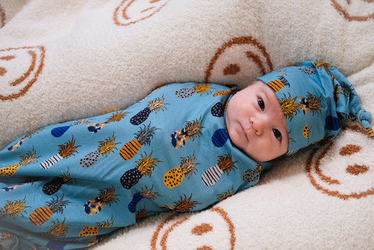 Caught in the Rain (Pineapple) Swaddle BDLJ - Jammie Session