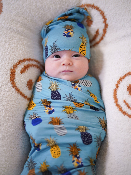 Caught in the Rain (Pineapple) Swaddle BDLJ - Jammie Session