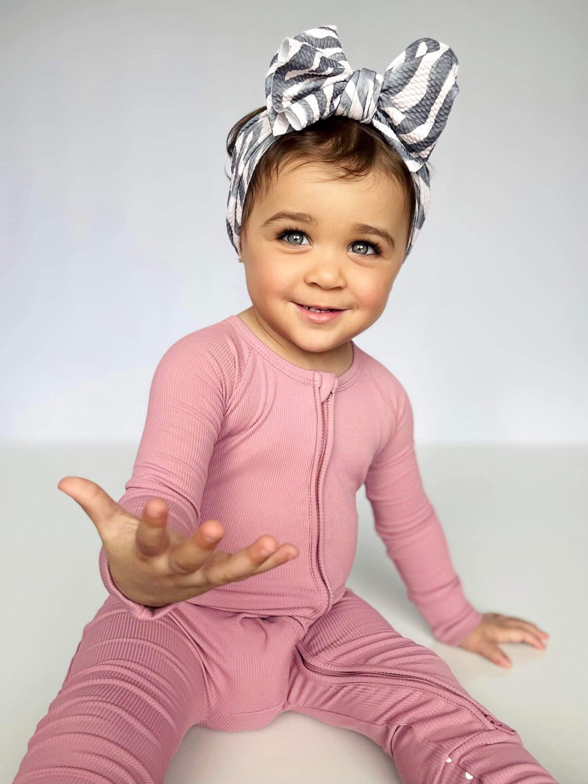 Cotton Candy (Pink) Ribbed Romper BDLJ - Jammie Session