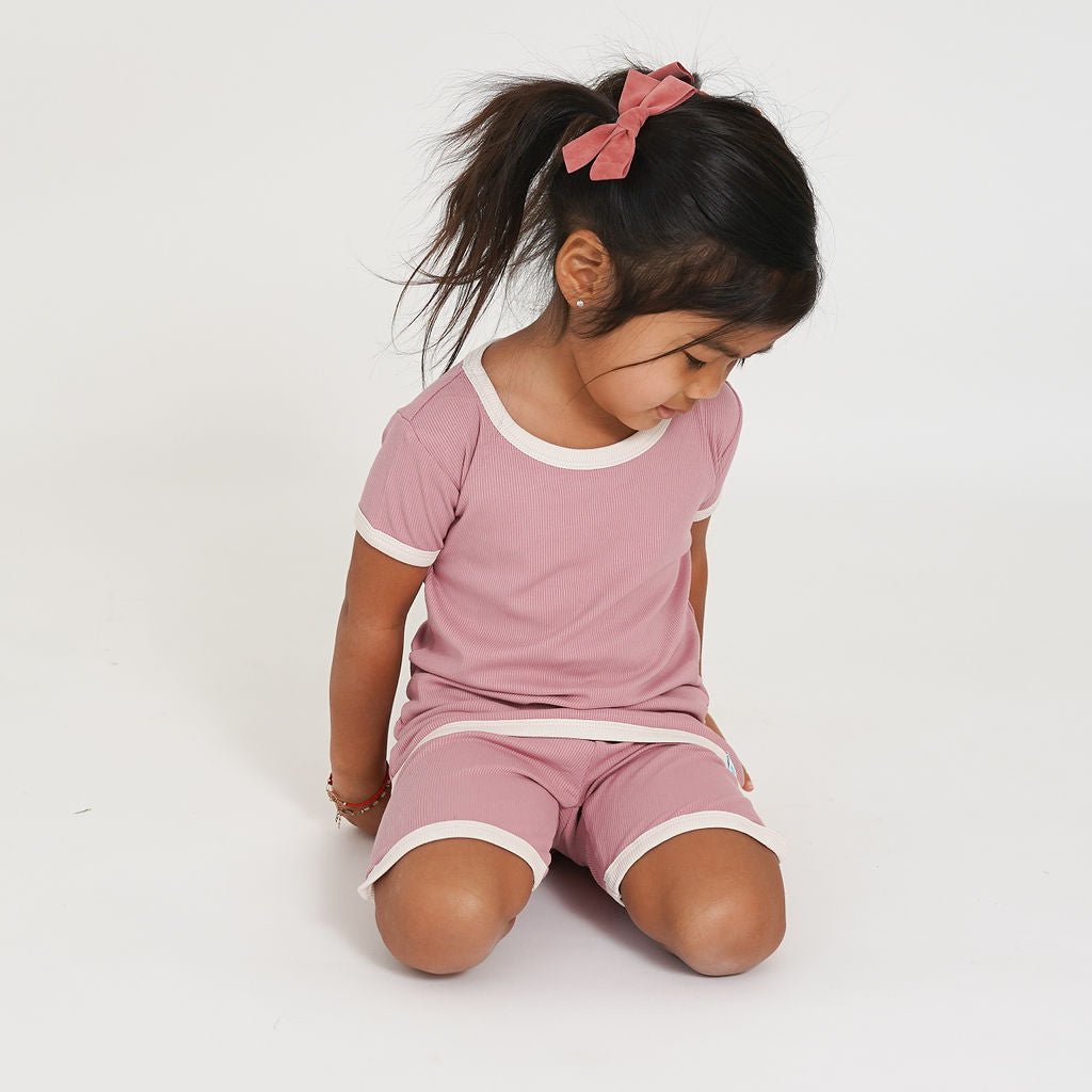 Cotton Candy (Pink) Ribbed Short Set BDLJ - Jammie Session