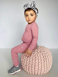 Load image into Gallery viewer, Cotton Candy (Pink) Ribbed Romper BDLJ
