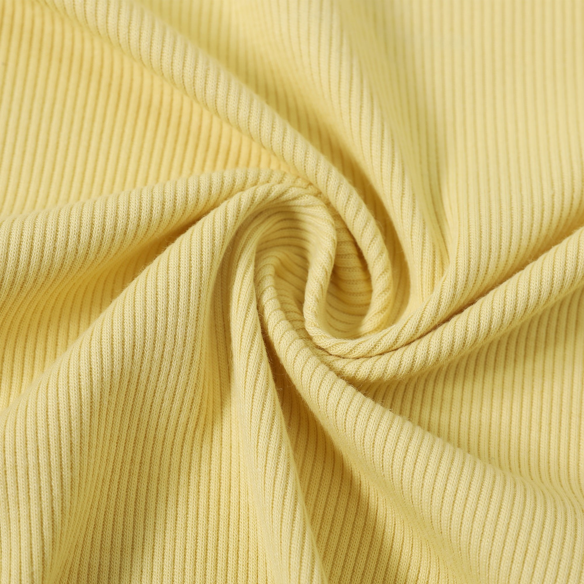 Lemon Meringue (Yellow) Ribbed Romper BDLJ - Jammie Session